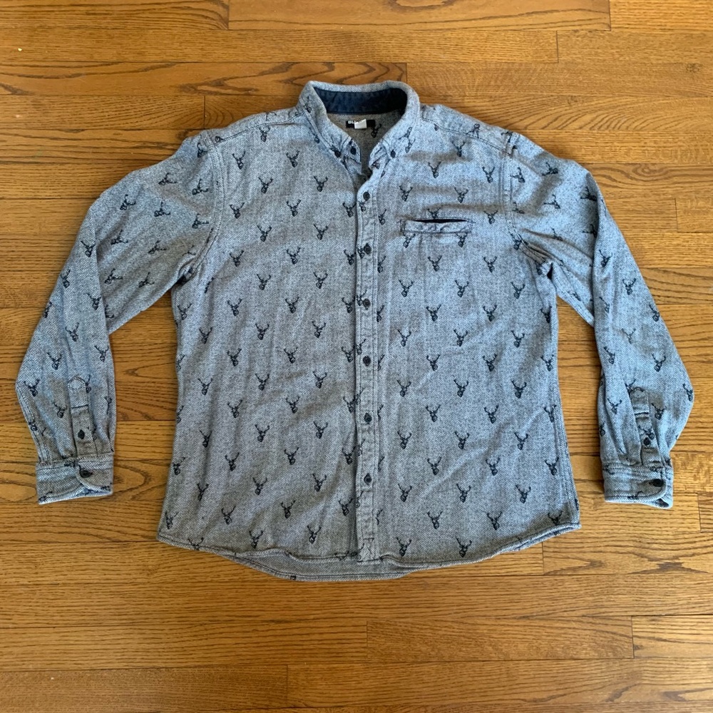 Deer Head Button-down Shirt
